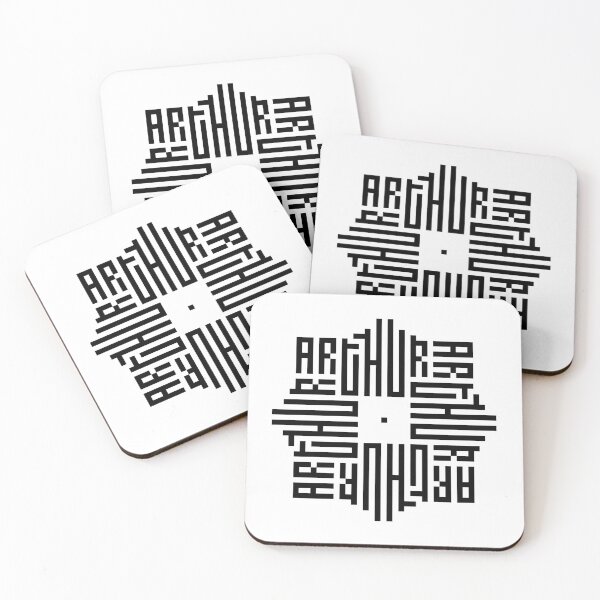 Item preview, ARTHUR | Black  | Modern Geometric Kufi Calligraphy | From Name to Art   designed and sold by FOR YOUR NAME.