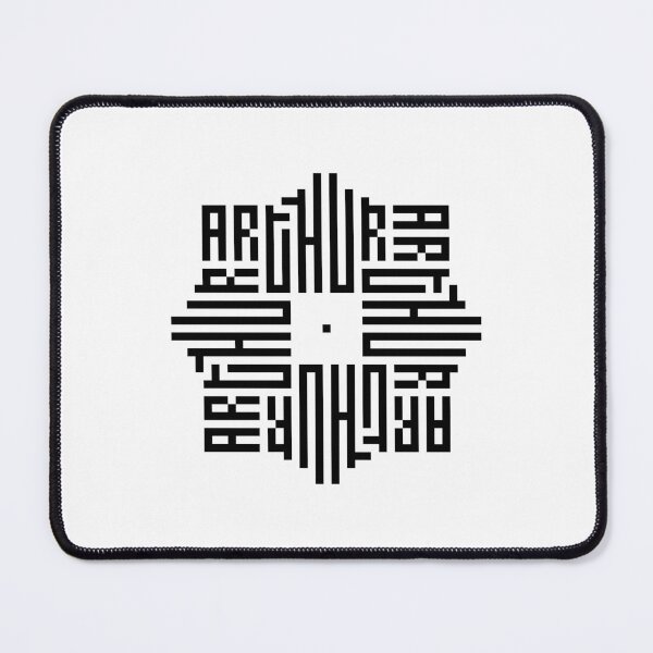 Item preview, ARTHUR | Black | Modern Geometric Kufi Calligraphy | From Name to Art designed and sold by FOR YOUR NAME.