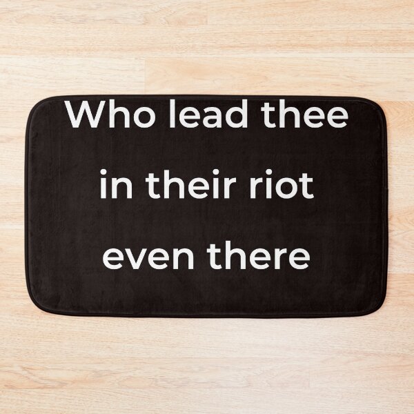 Item preview, "Who lead thee in their riot even there" - print white designed and sold by ariksworld.