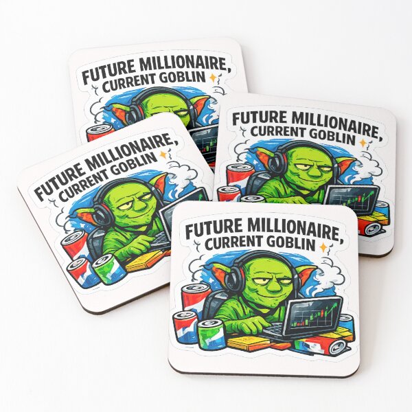 Item preview, Future Millionaire, Current Goblin Sticker | Funny Hustle Culture Meme designed and sold by GoblinCapital.