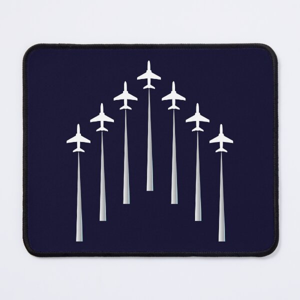 Item preview, Formation Flypast Navy Blue and White Aeroplane Print designed and sold by CreativeBridge.