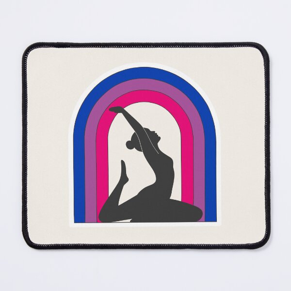 Item preview,  Bisexual Pride Yoga Rainbow Silhouette  designed and sold by TrendMorphic.