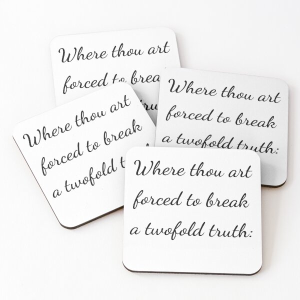 Item preview, "Where thou art forced to break a twofold truth:" - handwriting black designed and sold by ariksworld.