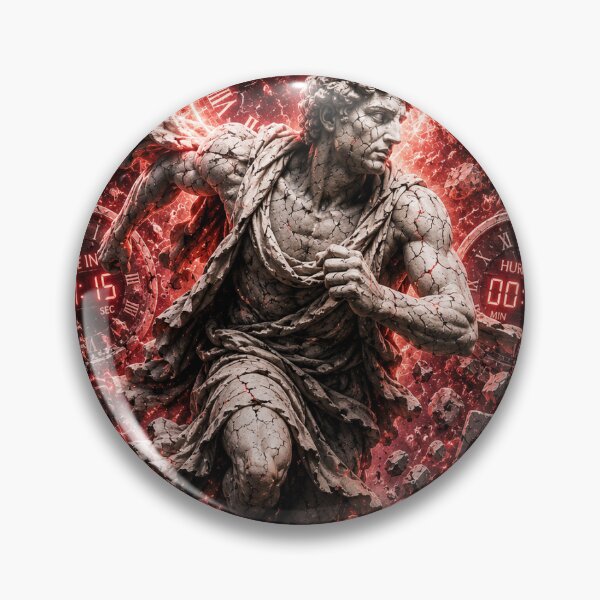 Item preview, Saint of Deadlines | Work Stress Greek Statue Cyberpunk Art designed and sold by NicheThreadCo.