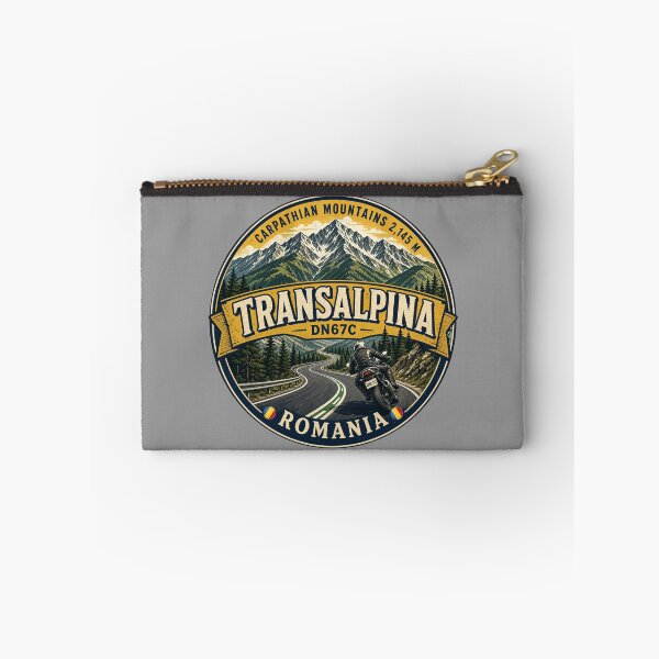 Item preview, Transalpina Romania Motorcycle Sticker T-Shirt 08 designed and sold by OuterShellUK.