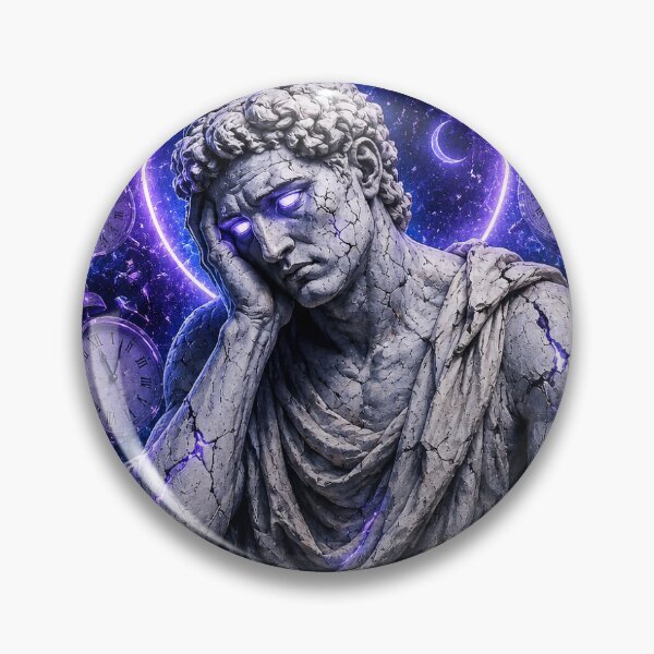 Item preview, Saint of Sleep Deprivation | Insomnia Greek Statue Aesthetic Art designed and sold by NicheThreadCo.