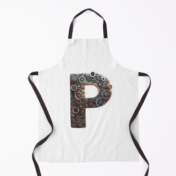 Item preview, P Letter Gear Design | Industrial Engineering Initial | Mechanical Alphabet Graphic designed and sold by Baby Adee Collective.