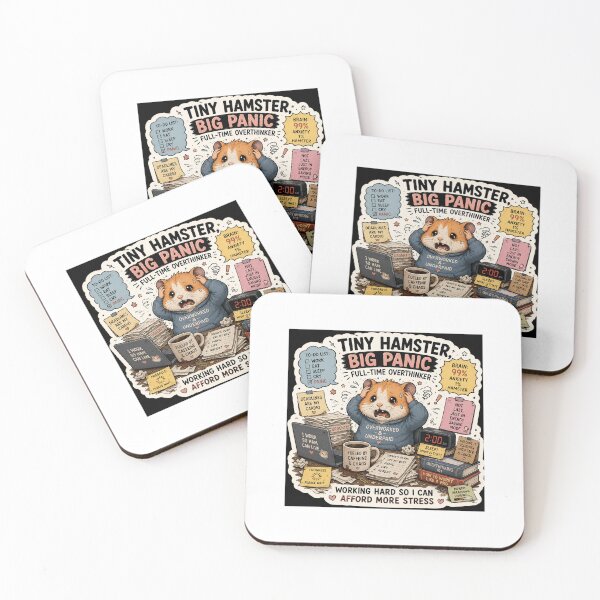 Item preview, Hamster Panic Mode ON | Funny Work Stress Meme Sticker | Relatable Office Humor designed and sold by RohitPrints.