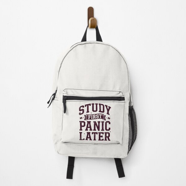 Item preview, Study First Panic Later Funny Student Shirt designed and sold by Amr Darwish Graphic designer.