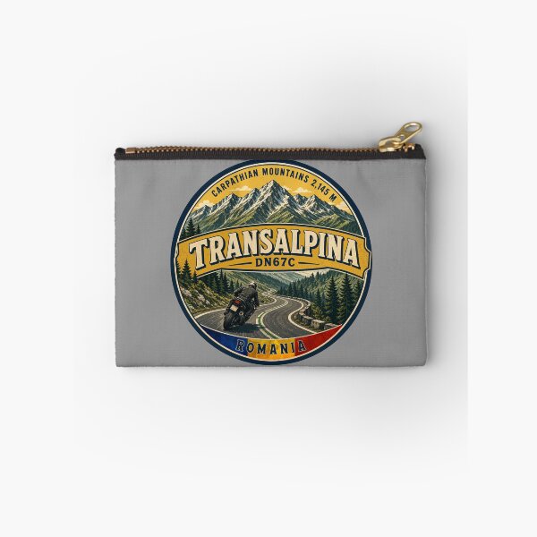 Item preview, Transalpina Romania Motorcycle Sticker T-Shirt 09 designed and sold by OuterShellUK.