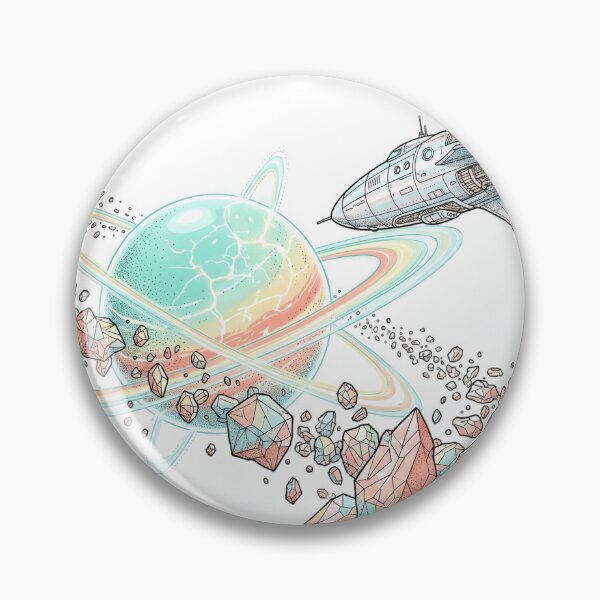 Item preview, Retro Futurism Deep Space Exploration Pastel Sci-Fi Art designed and sold by Sunday Social Club.