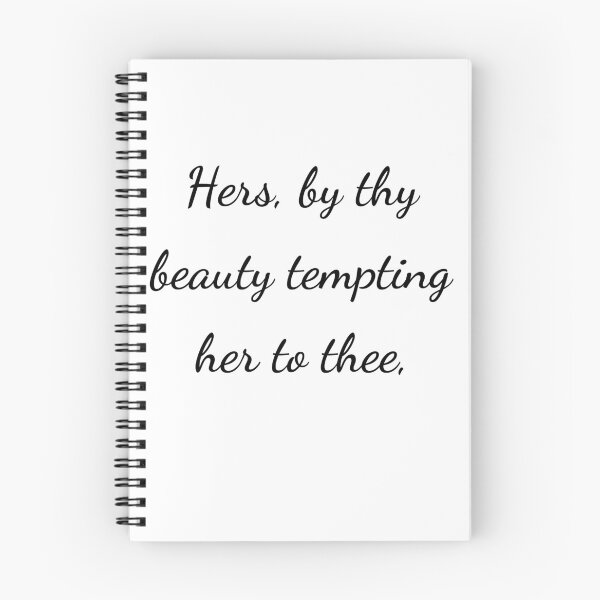 Item preview, "Hers, by thy beauty tempting her to thee," - handwriting black designed and sold by ariksworld.