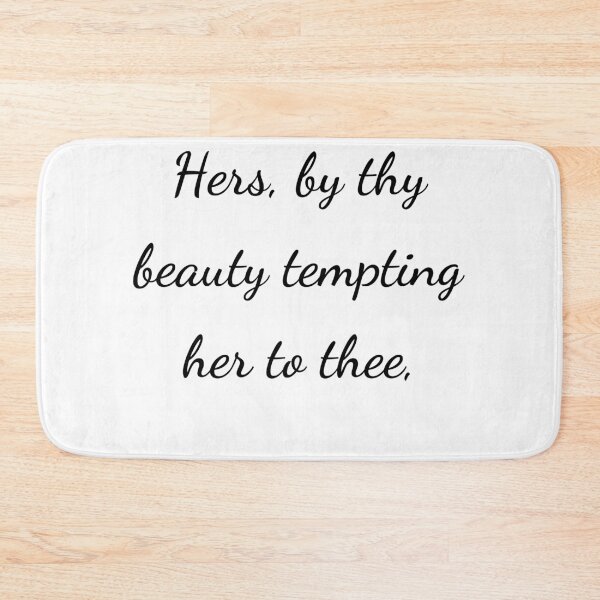 Item preview, "Hers, by thy beauty tempting her to thee," - handwriting black designed and sold by ariksworld.