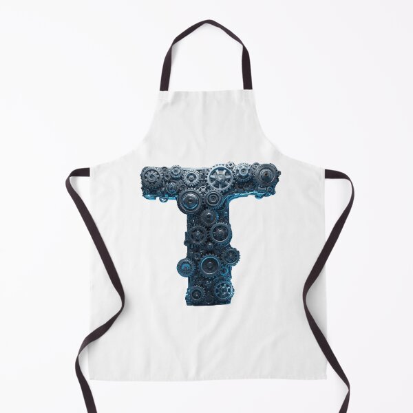 Item preview, T Letter Gear Design | Mechanical Alphabet Art | Industrial Engineering Monogram designed and sold by Baby Adee Collective.