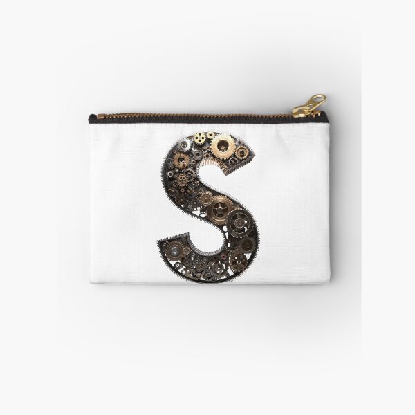 Item preview, S Letter Gear Design | Mechanical Alphabet Art | Industrial Engineering Monogram designed and sold by Baby Adee Collective.