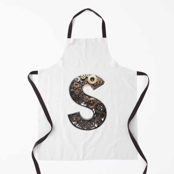 Item preview, S Letter Gear Design | Mechanical Alphabet Art | Industrial Engineering Monogram designed and sold by Baby Adee Collective.