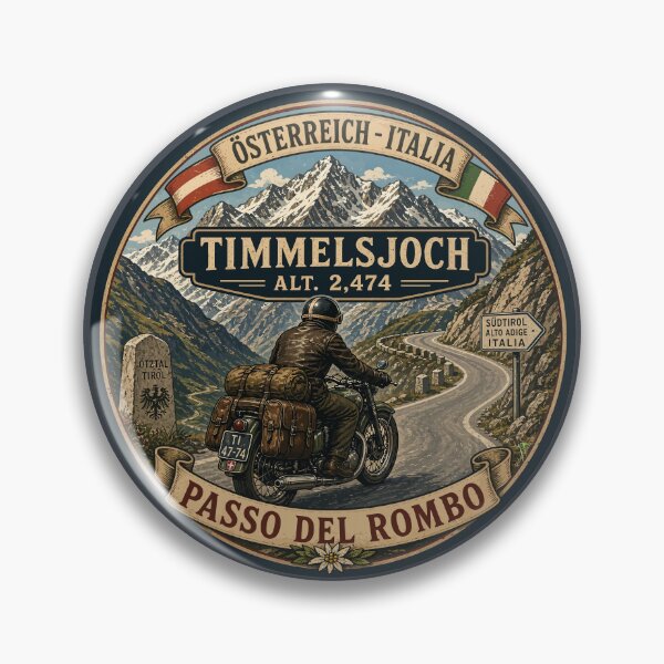Item preview, Timmelsjoch Austria Passo del Rombo Italy Alps Motorcycle Sticker TShirt 07 designed and sold by OuterShellUK.