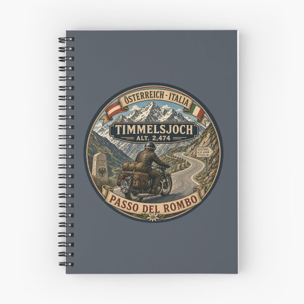Item preview, Timmelsjoch Austria Passo del Rombo Italy Alps Motorcycle Sticker TShirt 07 designed and sold by OuterShellUK.