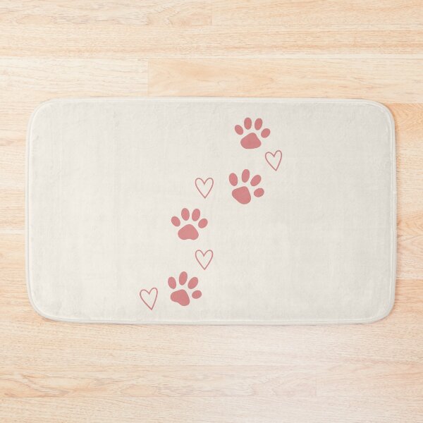 Item preview, Pink Paw Prints Hearts designed and sold by Corvoria.