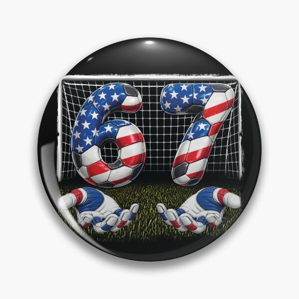Item preview, USA Soccer America Flag 67 Meme Six Seven 67 Goalkeeper Gloves designed and sold by wtfbba.
