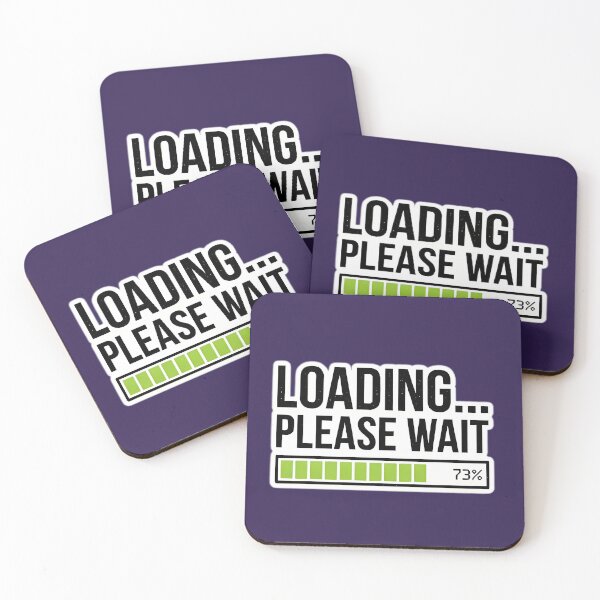 Item preview, Funny Loading Please Wait 73 Percent Gamer Graphic designed and sold by MCV-Designs.