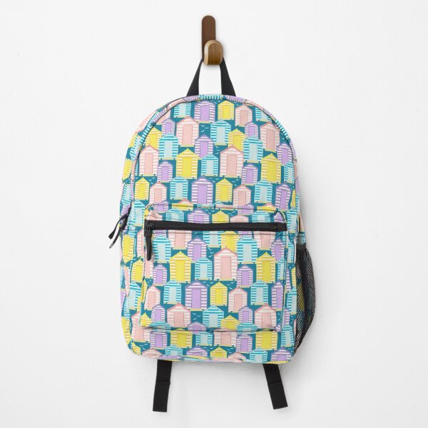Item preview, Pastel Beach Huts | Cute Seaside Chalet Pattern designed and sold by CreativeBridge.