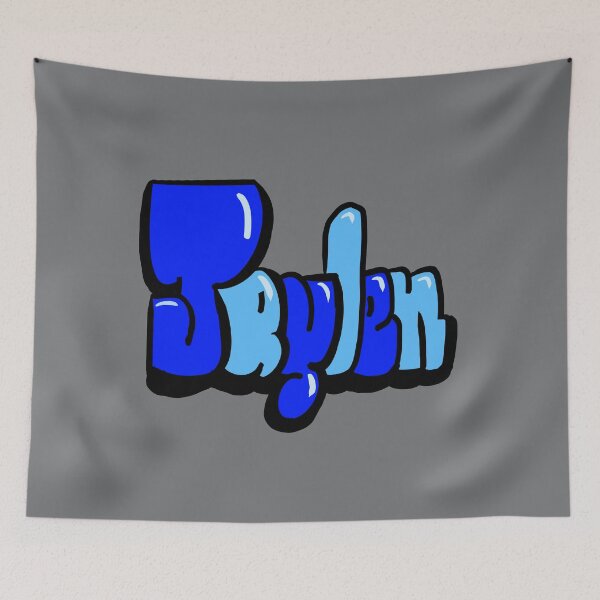 Item preview, Jaylen Blue Graffiti Bubble Letters Streetwear Typography Art designed and sold by Artonmytee.