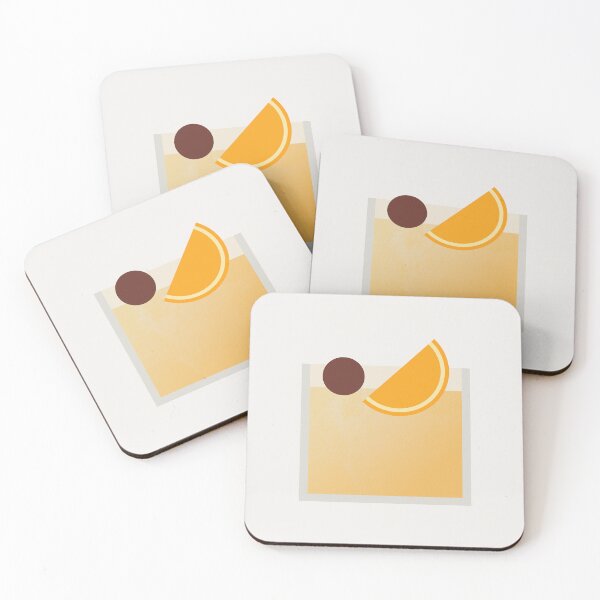 Artikelvorschau, Minimalistische Illustration eines Whiskey Sour Cocktails entworfen und verkauft von archetype prints.