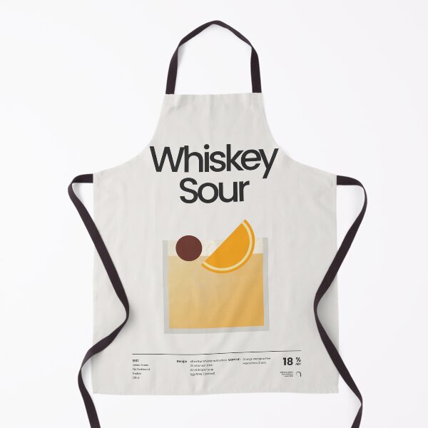 Item preview, Whiskey Sour Cocktail Minimalist Illustration designed and sold by archetype prints.