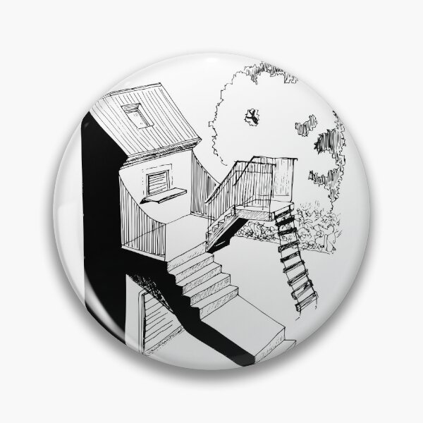 Item preview, The Architectural Blunder: Surreal Urban Sketch designed and sold by BarnBurns.