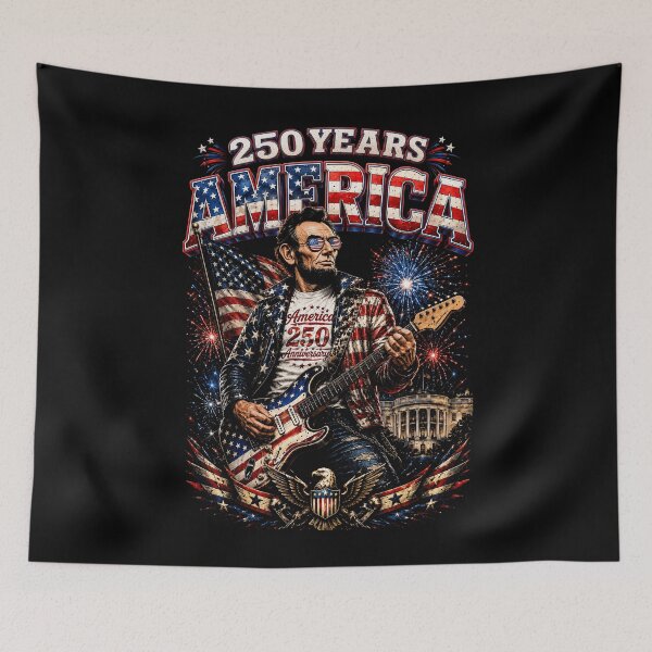 Item preview, Vintage Abraham Lincoln Abe Lincoln Playing Guitar 250 Years designed and sold by Patchina.