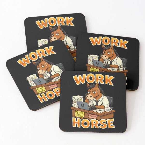 Item preview, Work Horse Funny Office Horse Design designed and sold by TeeTimeTreasure.