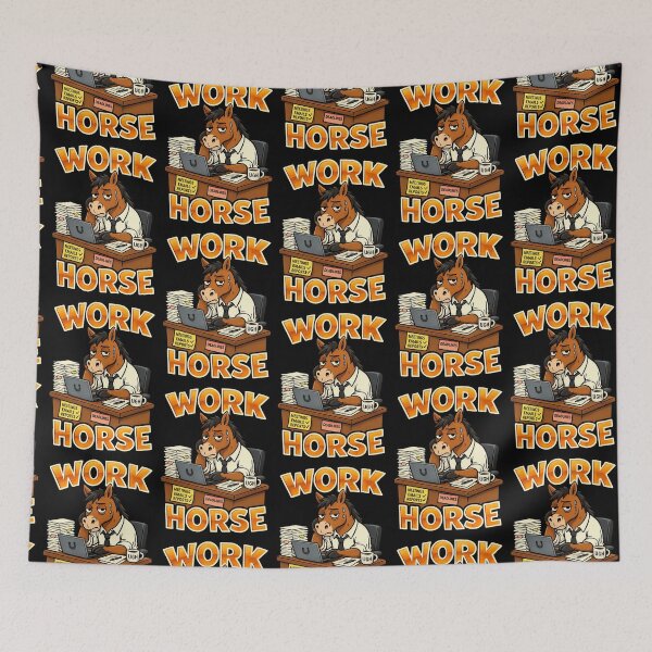 Item preview, Work Horse Funny Office Horse Design designed and sold by TeeTimeTreasure.