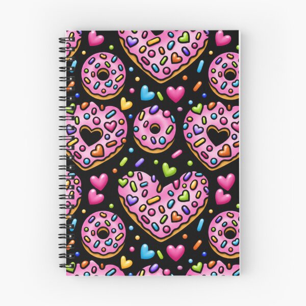 Item preview, Sweet Heart Donut Pattern Kawaii Candy Love Design designed and sold by TreeDoPrints.