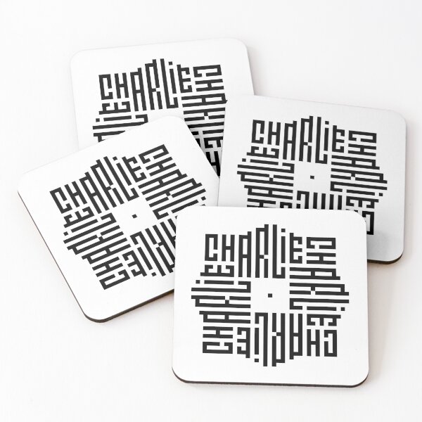 Item preview, CHARLIE | Black  | Modern Geometric Kufi Calligraphy | From Name to Art   designed and sold by FOR YOUR NAME.
