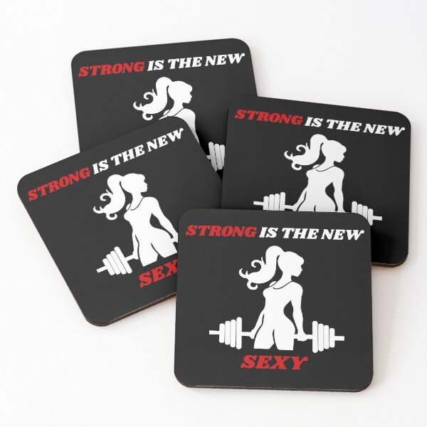 Item preview, Strong Is The New Sexy - Motivational Gym Shirt for Women Dark Edition designed and sold by THEDREAMCHASER.