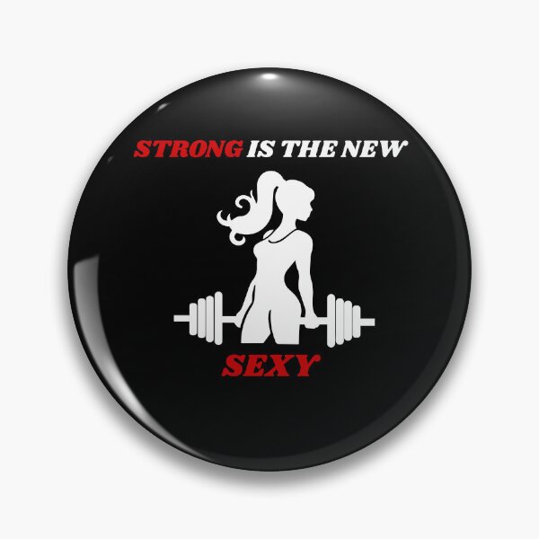 Item preview, Strong Is The New Sexy - Motivational Gym Shirt for Women Dark Edition designed and sold by THEDREAMCHASER.
