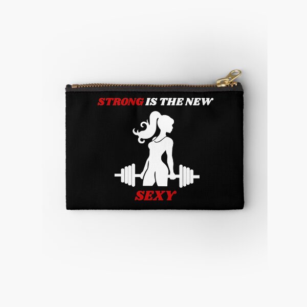 Item preview, Strong Is The New Sexy - Motivational Gym Shirt for Women Dark Edition designed and sold by THEDREAMCHASER.