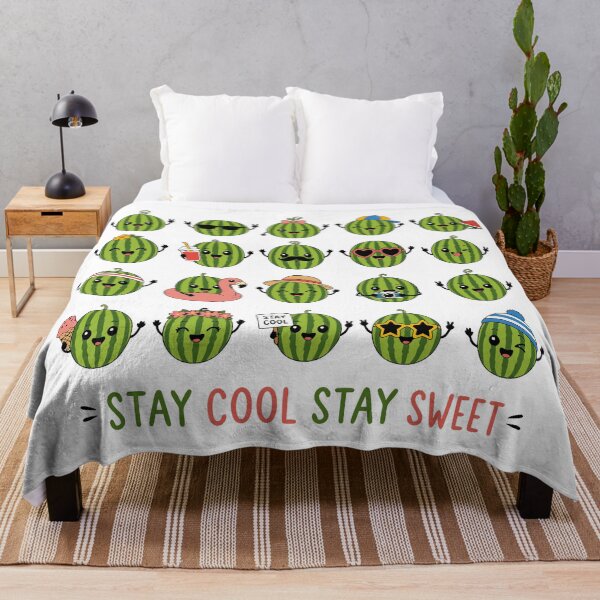 Item preview, Watermelon Day, Stay Cool Stay Sweet Kawaii Watermelons Summer Funny Characters designed and sold by charlypicazo.