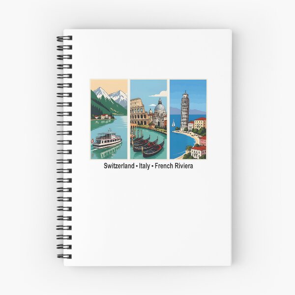 Item preview, Switzerland Italy French Riviera Vintage Travel Lover designed and sold by Glow-Paw-Studio.