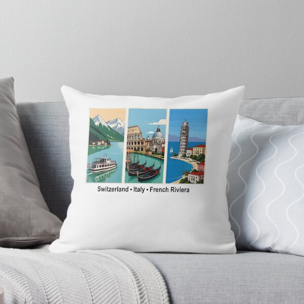 Item preview, Switzerland Italy French Riviera Vintage Travel Lover designed and sold by Glow-Paw-Studio.