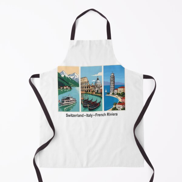 Item preview, Switzerland Italy French Riviera Vintage Travel Lover designed and sold by Glow-Paw-Studio.
