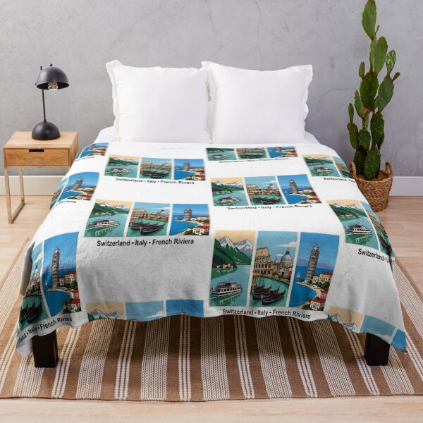 Item preview, Switzerland Italy French Riviera Vintage Travel Lover designed and sold by Glow-Paw-Studio.