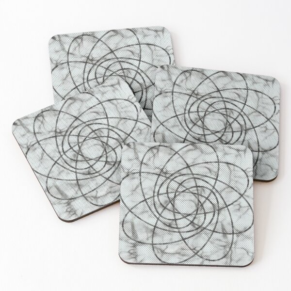 Item preview, Intertwined Ellipses Abstract Line Art designed and sold by SahmatArt.