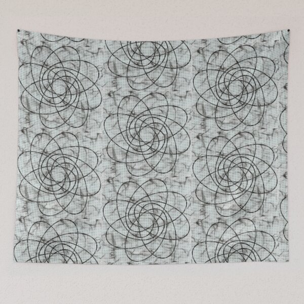 Item preview, Intertwined Ellipses Abstract Line Art designed and sold by SahmatArt.