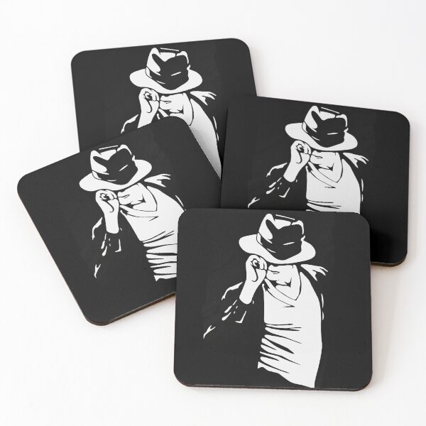 Item preview, Michael Jackson Fedora Silhouette Black White Art designed and sold by ExploreAura Studio.
