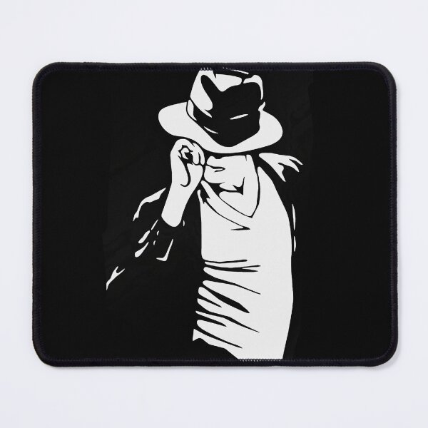 Artikelvorschau, Michael Jackson Fedora Silhouette Schwarz-Weiß-Kunst entworfen und verkauft von ExploreAura Studio.