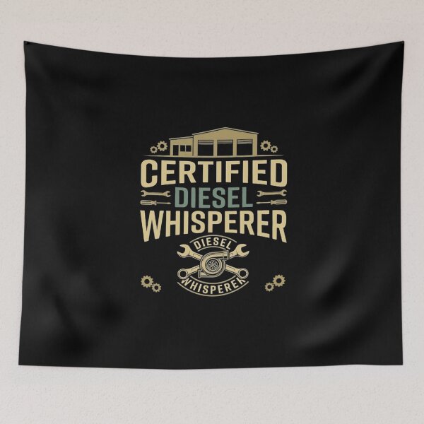 Item preview, Certified Diesel Whisperer Mechanic Tee Shirt designed and sold by Serigraphy.