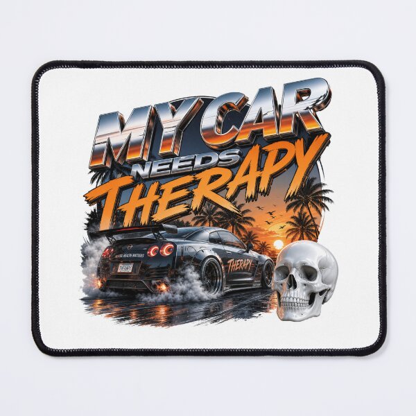 Item preview, My Car Needs Therapy – Surreal Futuristic Digital Artwork designed and sold by THAMIM REALITY 2.0.