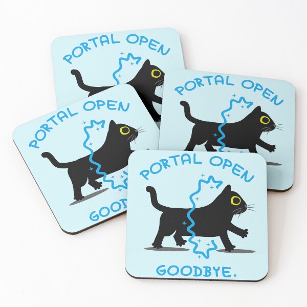Item preview, Portal Open Goodybe Cat designed and sold by fishdesigns.